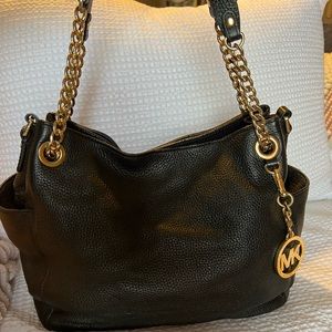 Black Michael Kors leather bag